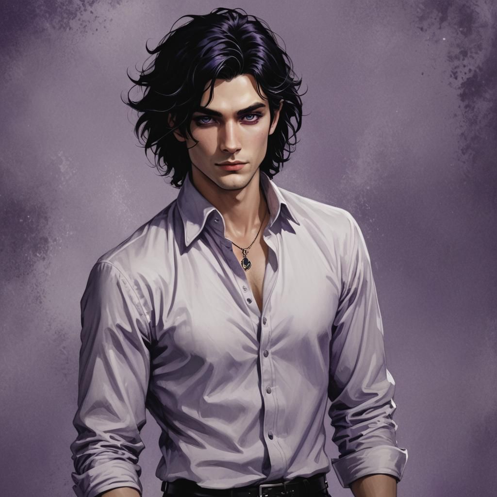 Rhysand with long hair