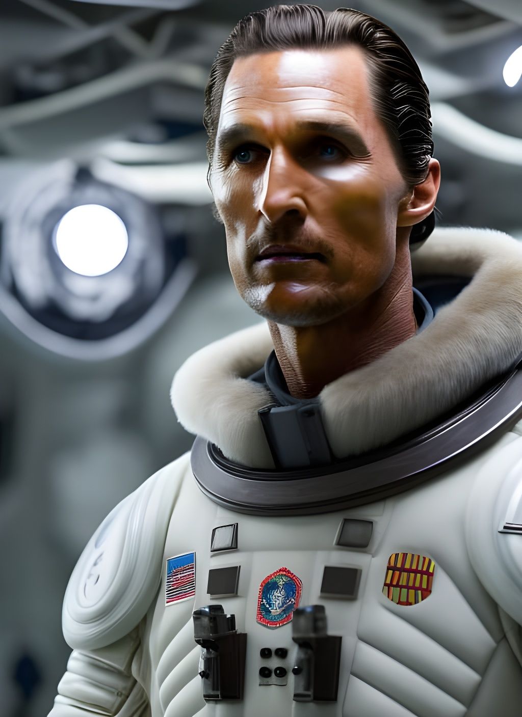 Interstellar Film Still of Cooper on Ice Planet