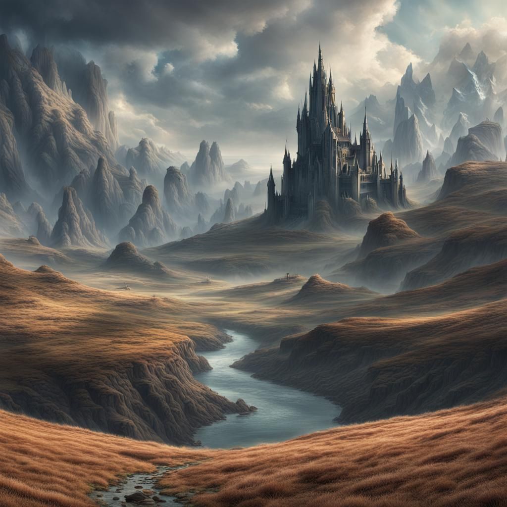 Epic Fantasy Landscape in Cinematic Style