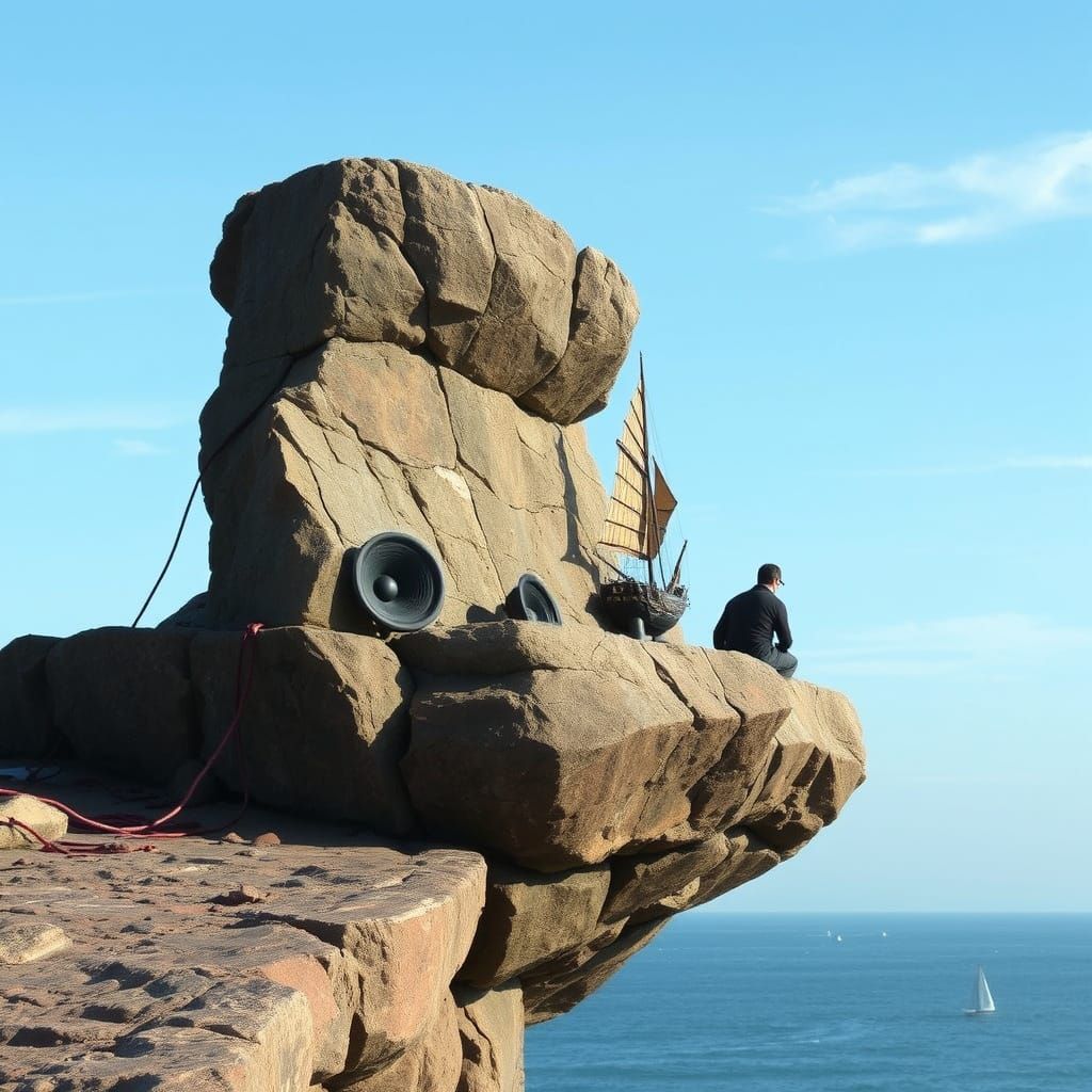 Ancient Basalt Speakers Amplify Whispers from the Sea