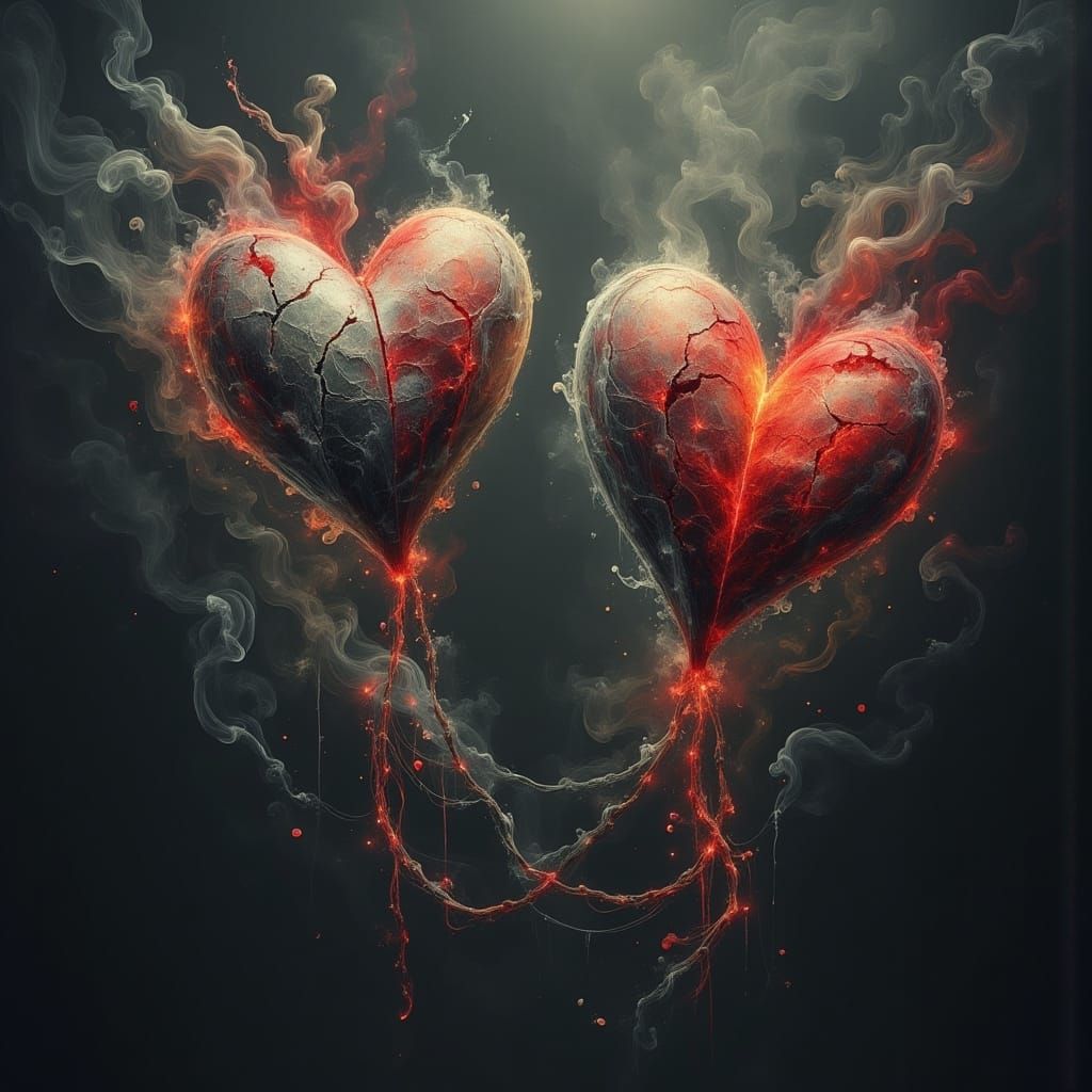 Haunted Hearts in Ethereal Void