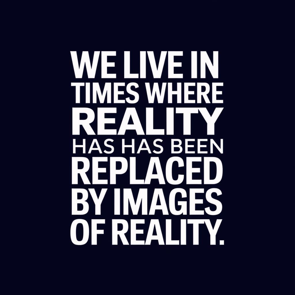 Simulated Reality Logo: Image Replacing Reality