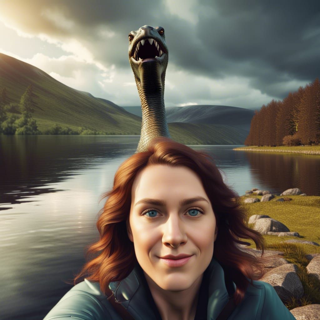 Last seen taking a selfie at Loch Ness…🙈