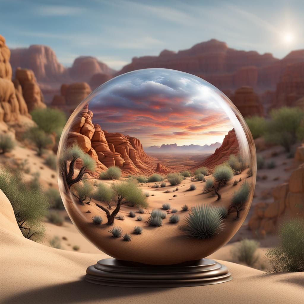 Desert Canyon in Magical Sphere