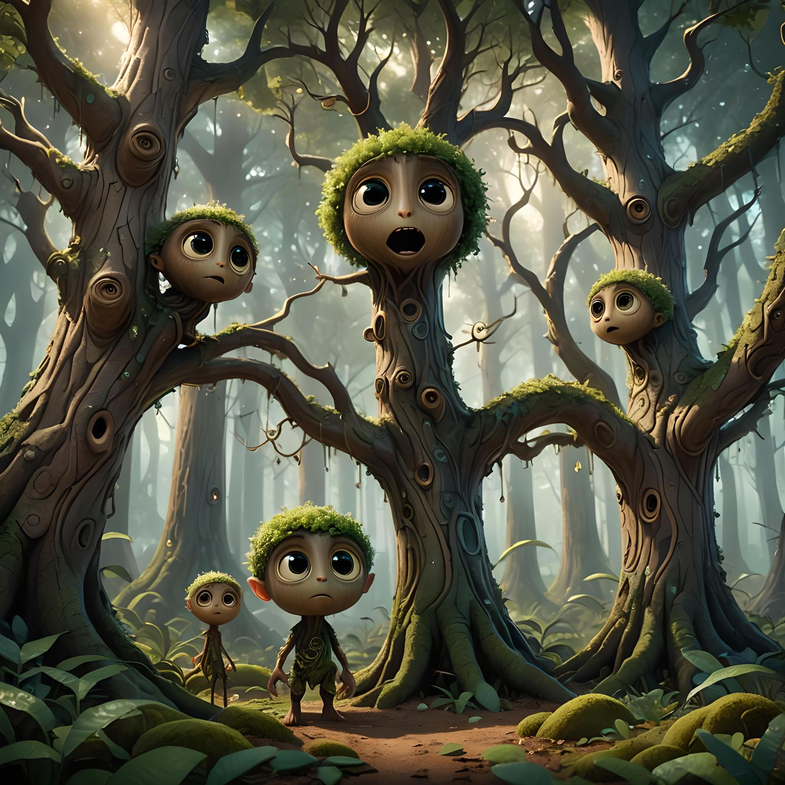 Fantastical Trees: A Matte Painting in Deep Color