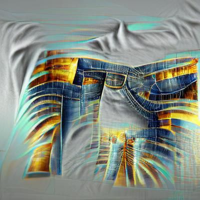Art Deco T-Shirt and Jeans in 8K