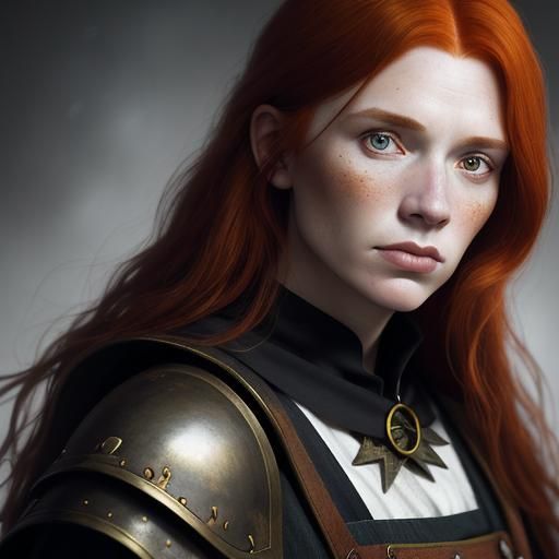 Medieval Girl at Witch Burning, Professional Portrait