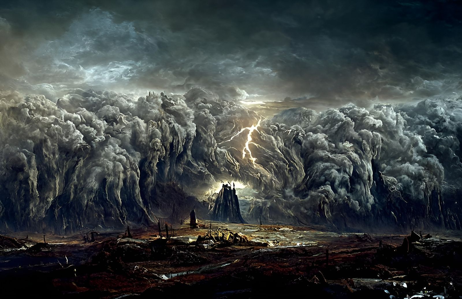 Cataclysmic Global Destruction as Hyperdetailed Painting