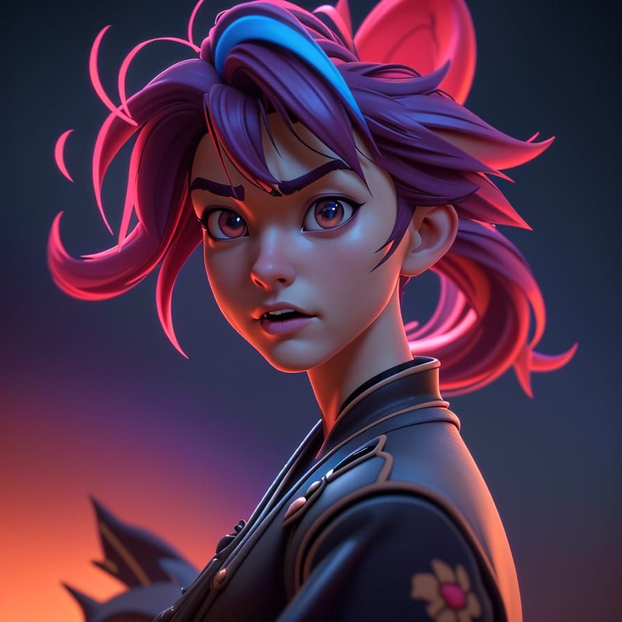 Cinematic Anime Still of Sad Alex and Gnash