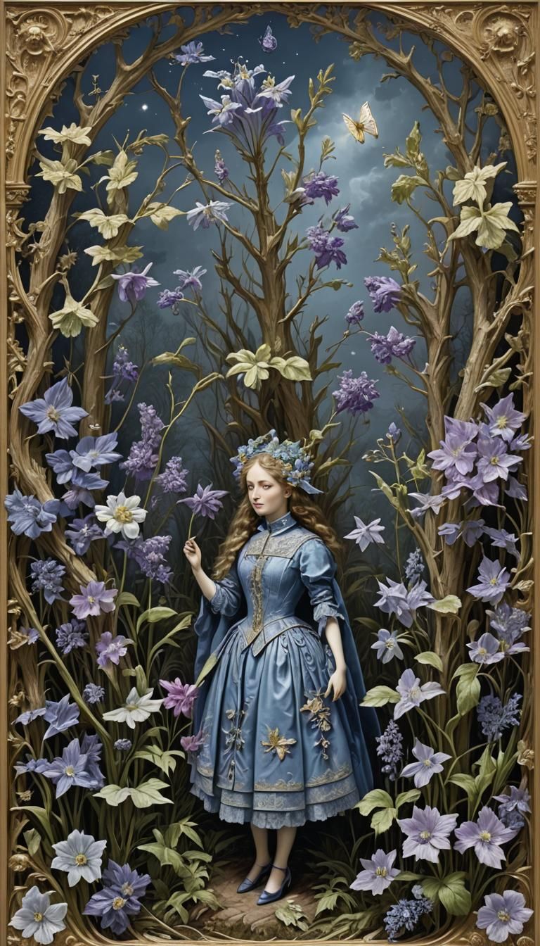 Phantasmagoric Paper Doll Collage in Dore Style