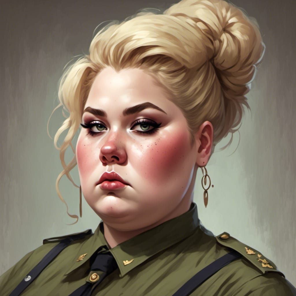 Curvy Woman as German Camp Guard