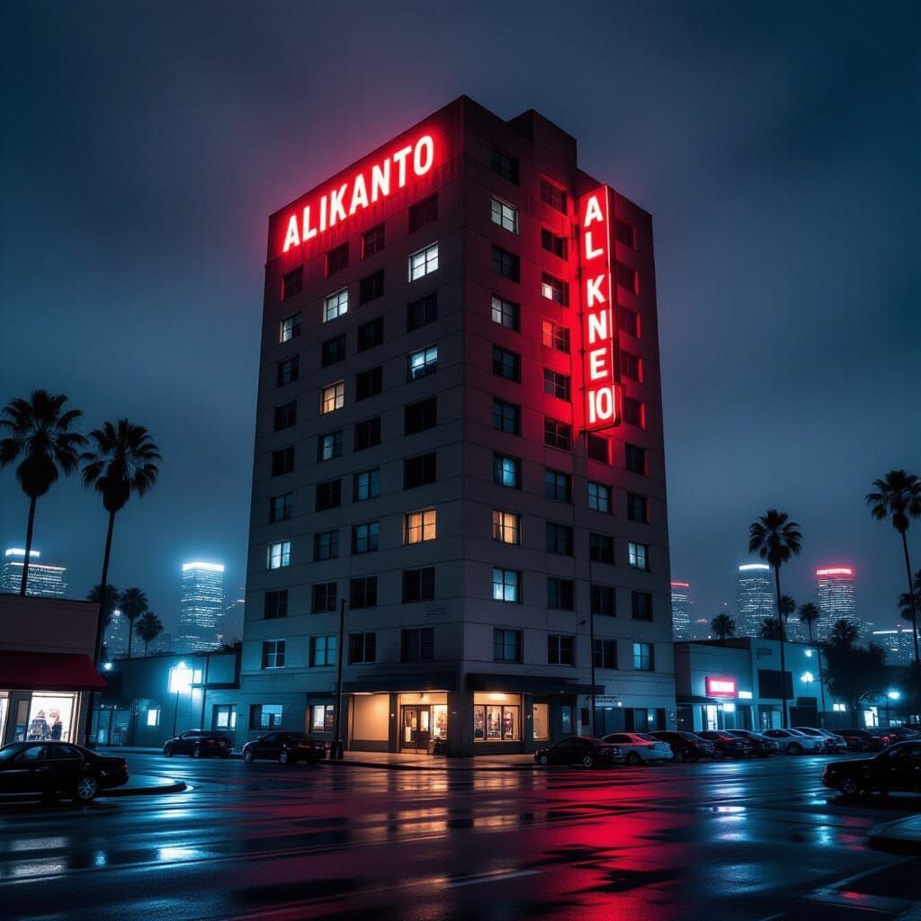 Alikanto Hotel: Los Angeles High-Rise at Night
