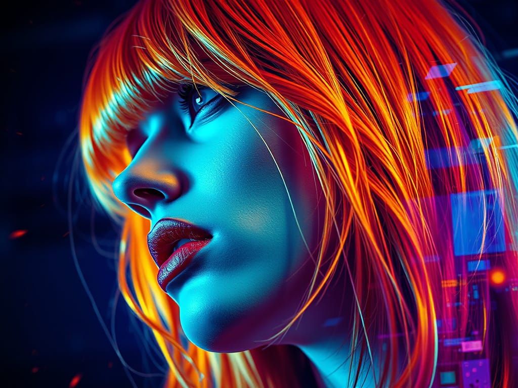 35mm film: Augmented shadow with biometal cerulean plasma st...