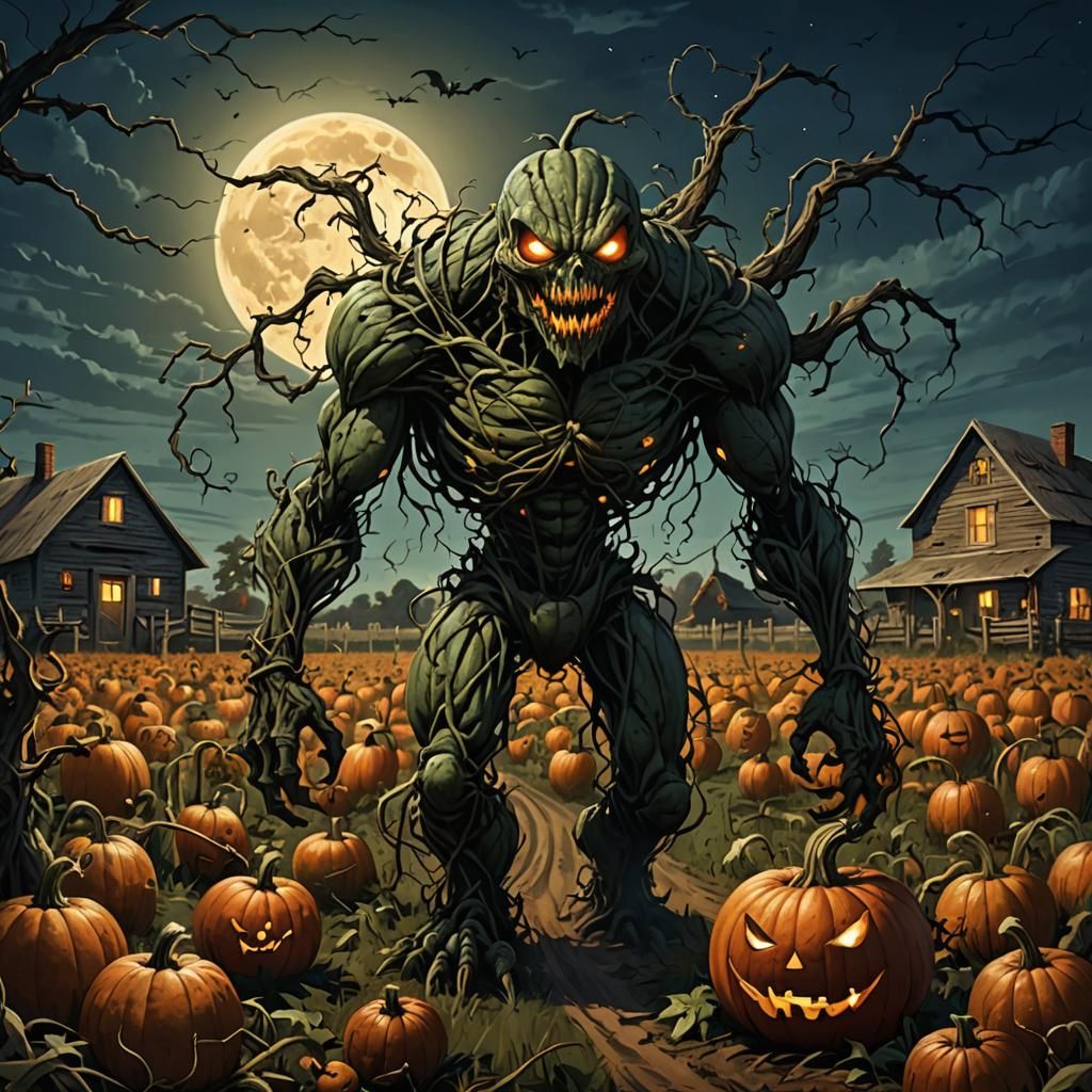 Horrific Pumpkin Creature Seeks Revenge on Harvest Night