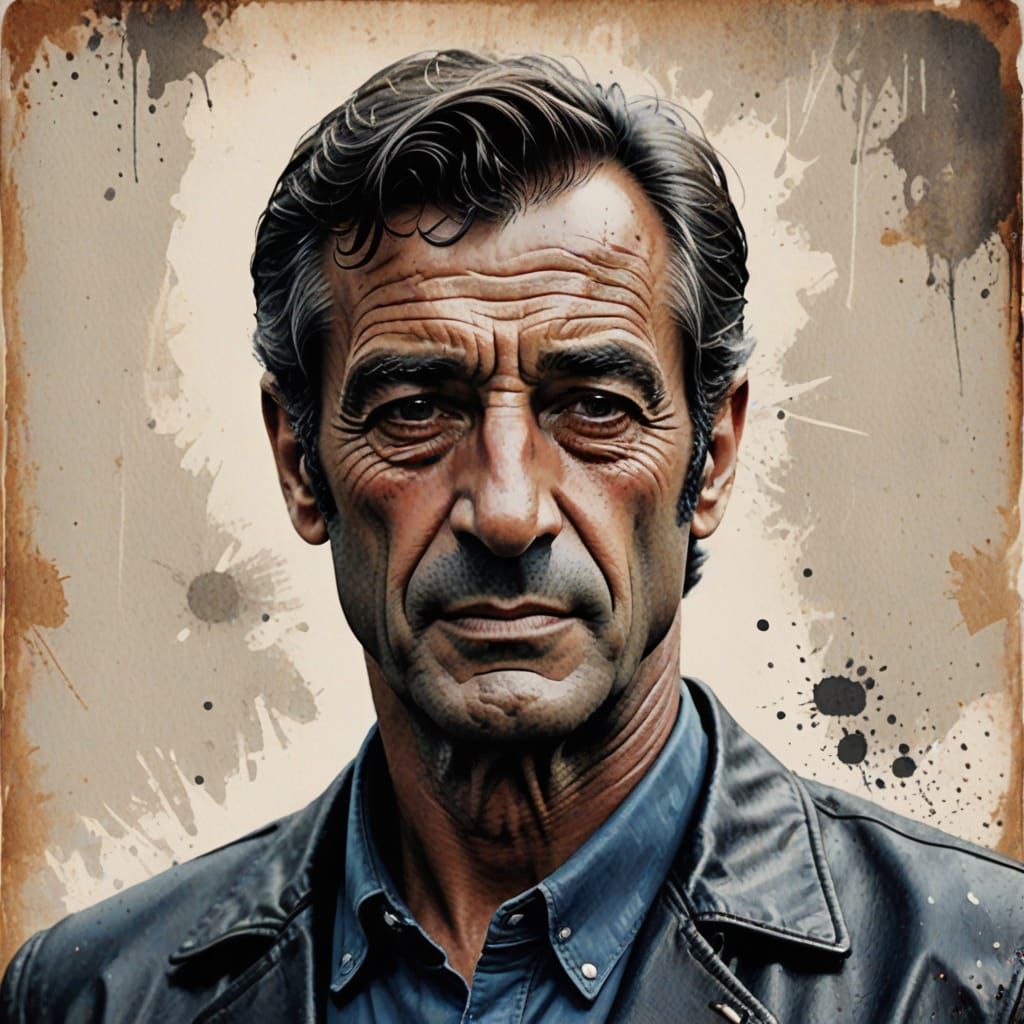 Gray-Haired Jean-Paul Belmondo Exudes Masculine Charisma in ...