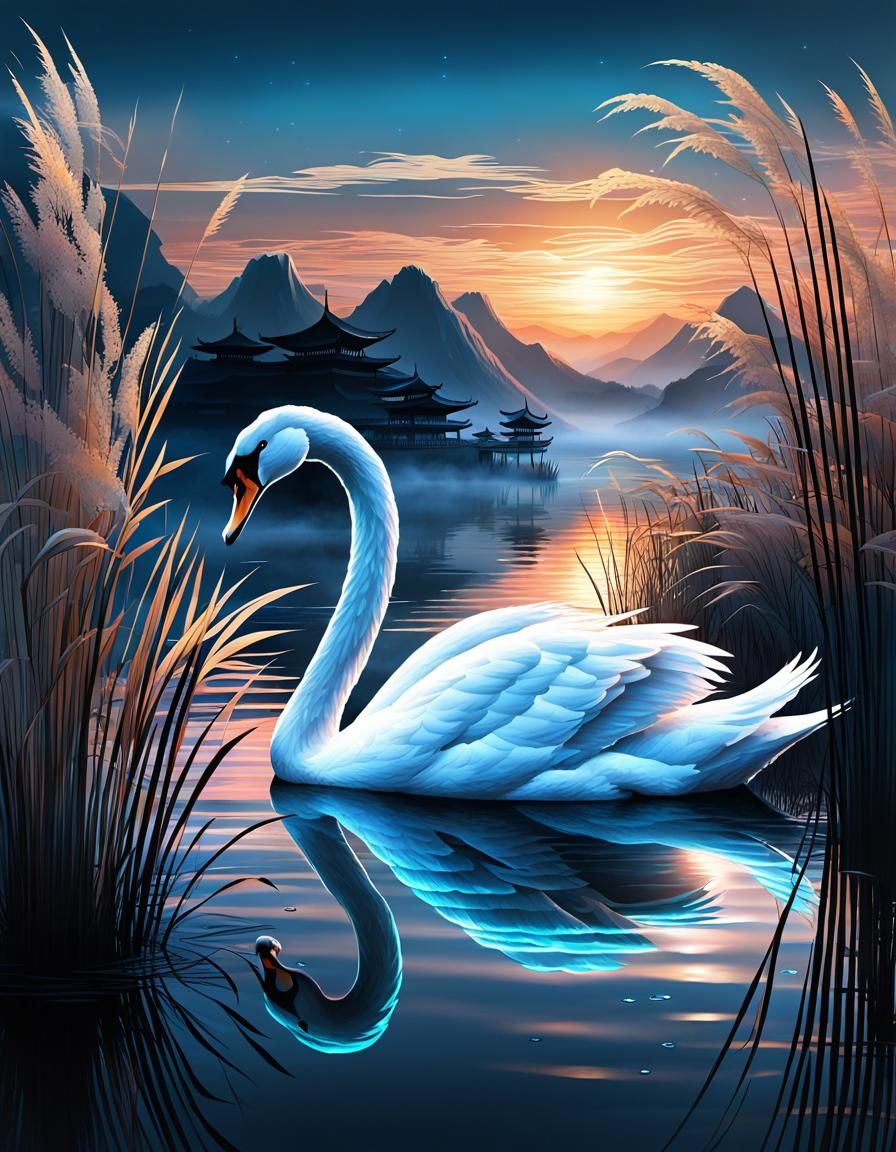Mirror swan