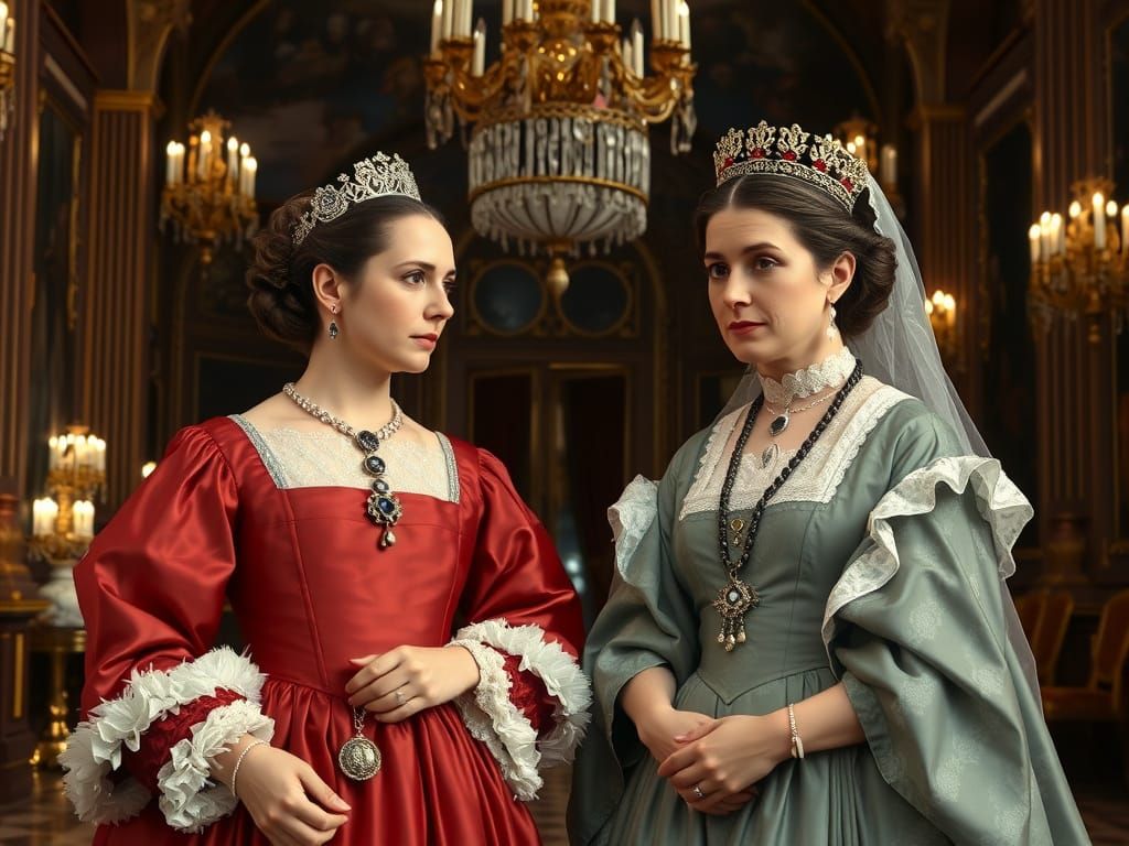 Cecilia Vasa and Queen Elizabeth II in Palace Hall