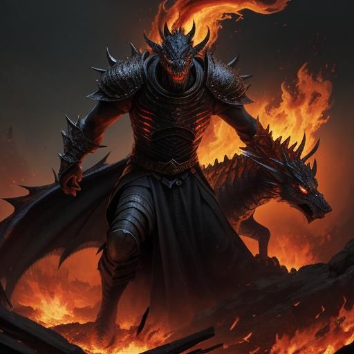 Dragon's Fury: Fire Unleashed in Medieval Village