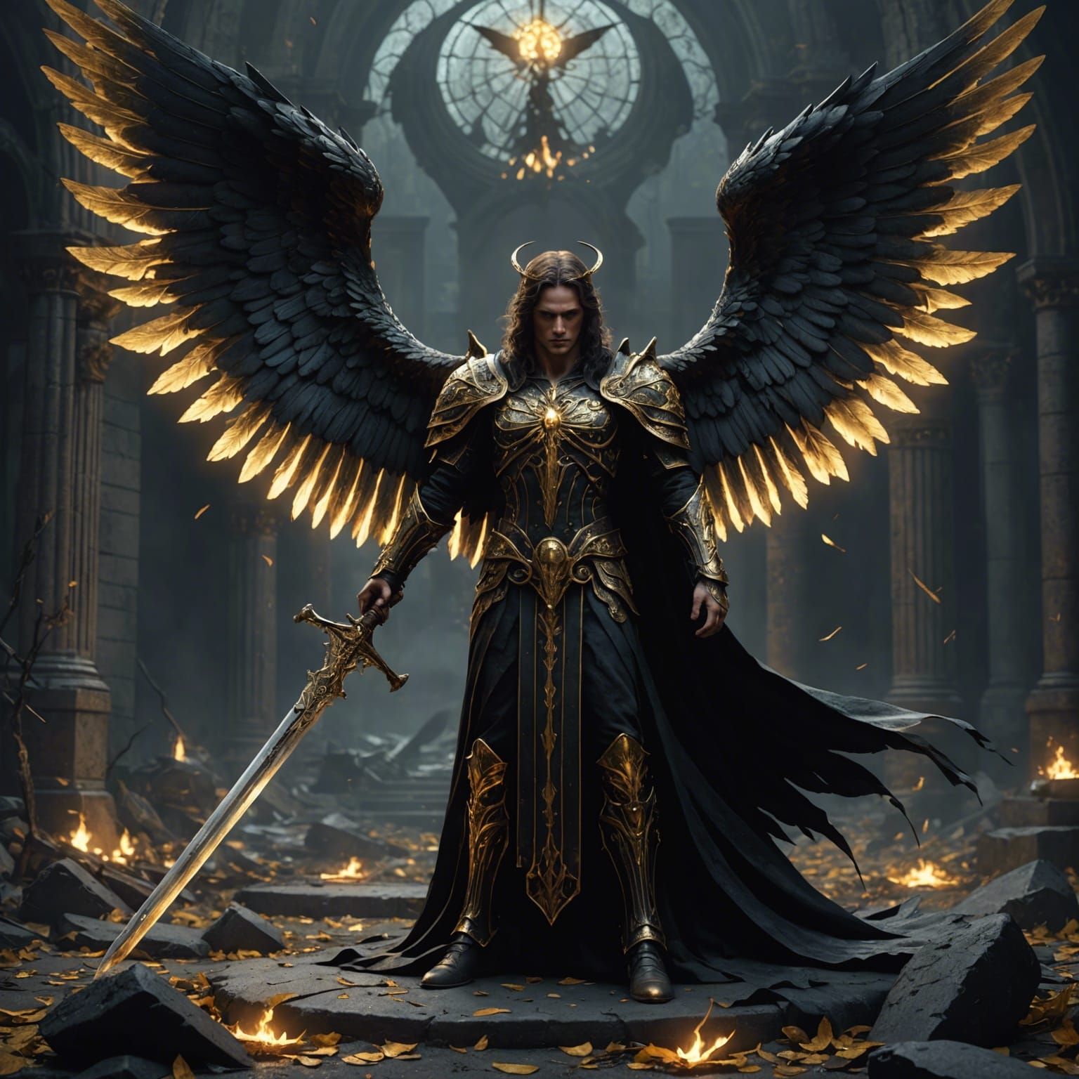 Macabre Angel of Life and Death in Fantasy Art