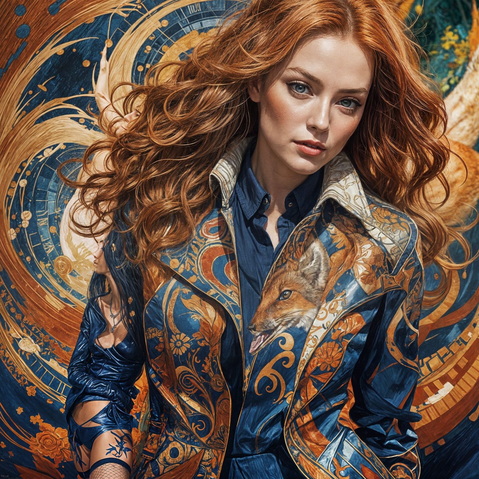 AI Interpretation of 'Foxy Lady' Prompt