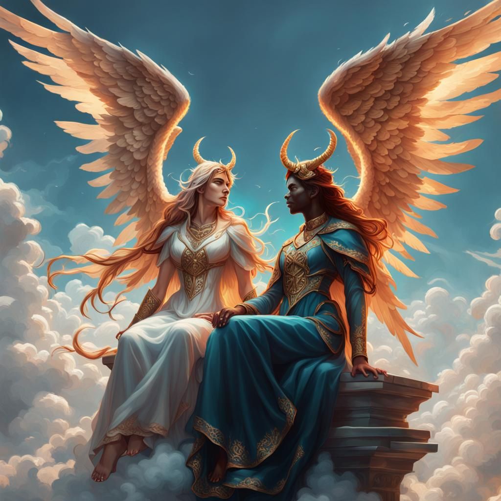 Angelic and Demonic Conversation in the Clouds