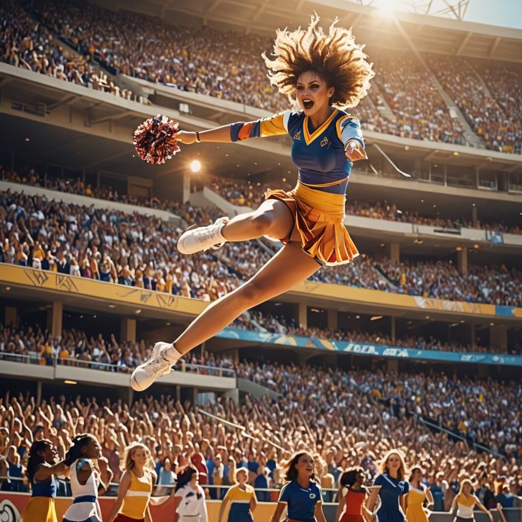 Antichrist Cheerleader: Beauty Hides Evil in Fantasy Art