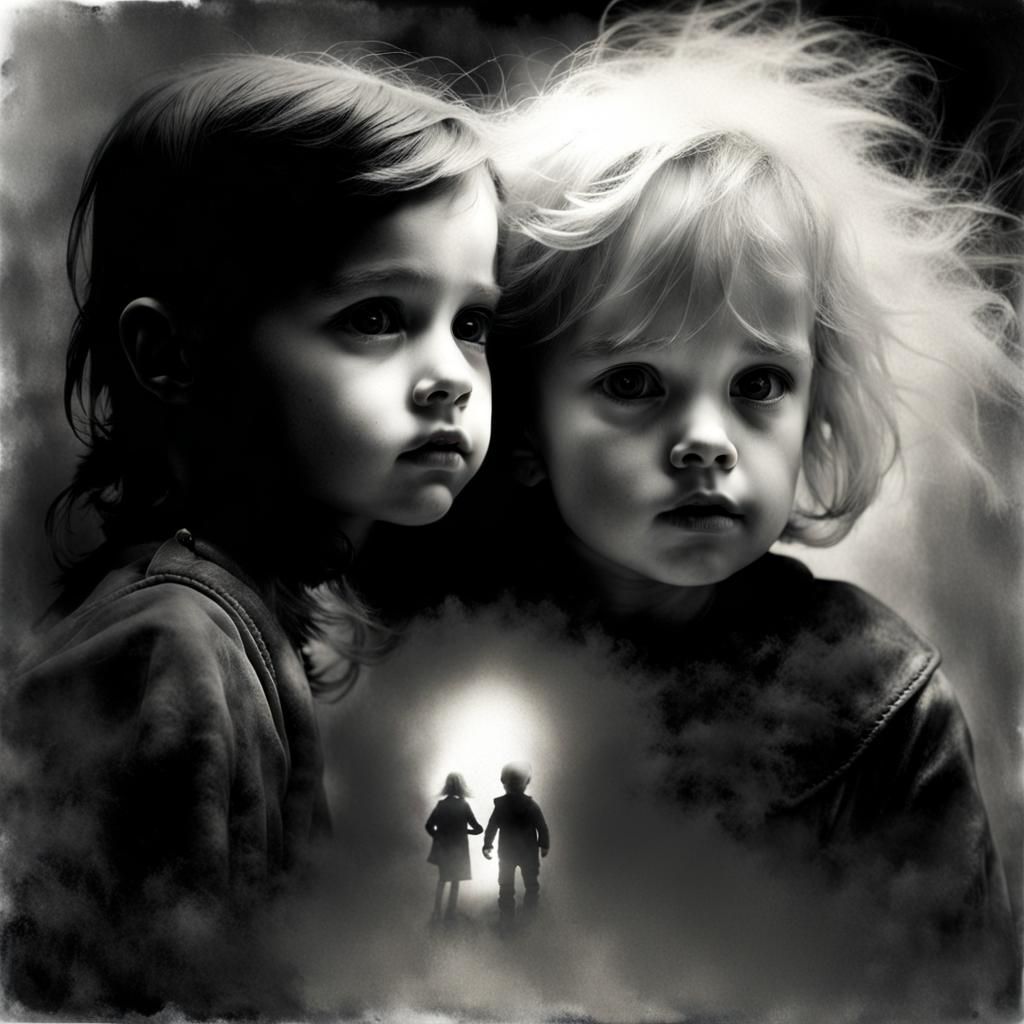 Dreamlike Double Exposure: Shadows and Light