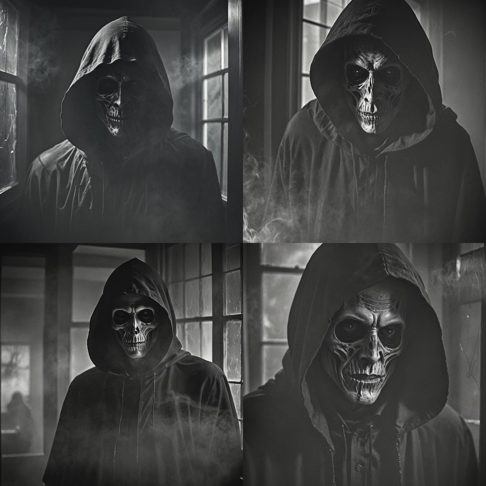 Film Noir Portrait of Grim Reaper Figure