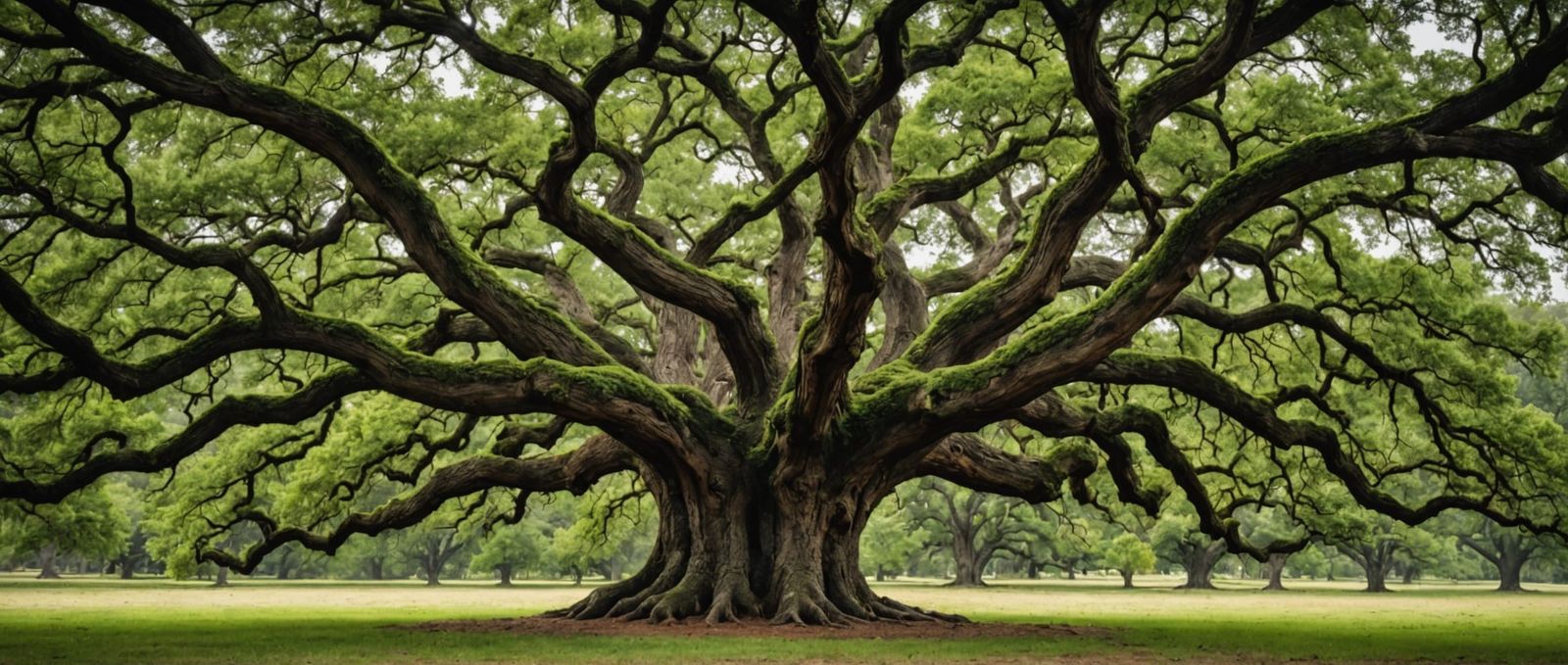 Hyperrealistic Grandfather Oak Tree in HDR