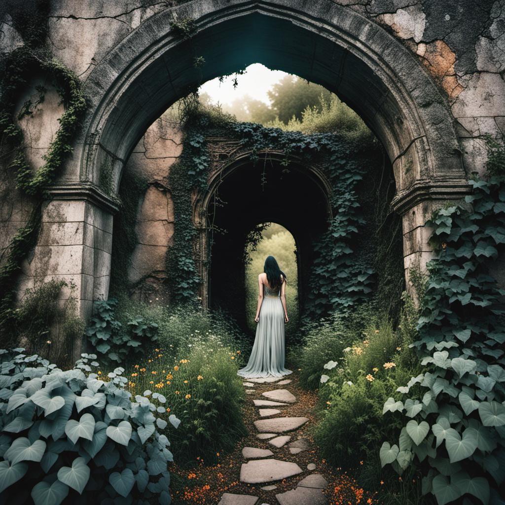 Luminous Faerie Realm Landscape at Dusk