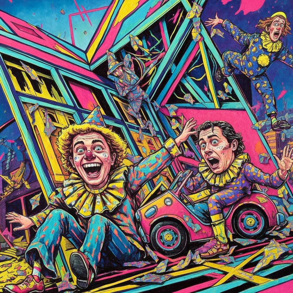 Kirigami Paper Art: Neon Disaster in Metallic Foil