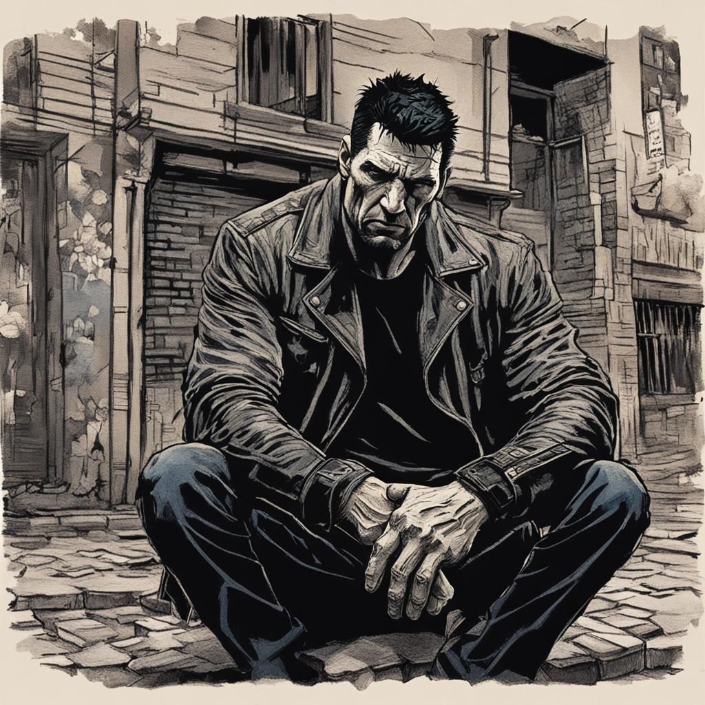 Punisher Embodies Yoruba Mythology in Neo-Impressionism