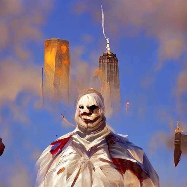 Giant Marshmallow Man Terrorizes New York, Sinister Art