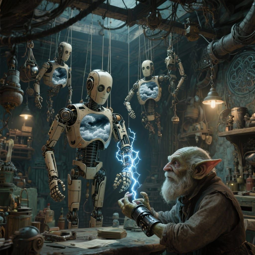 Goblin Workshop: Automaton Inventor with Lightning Prostheti...
