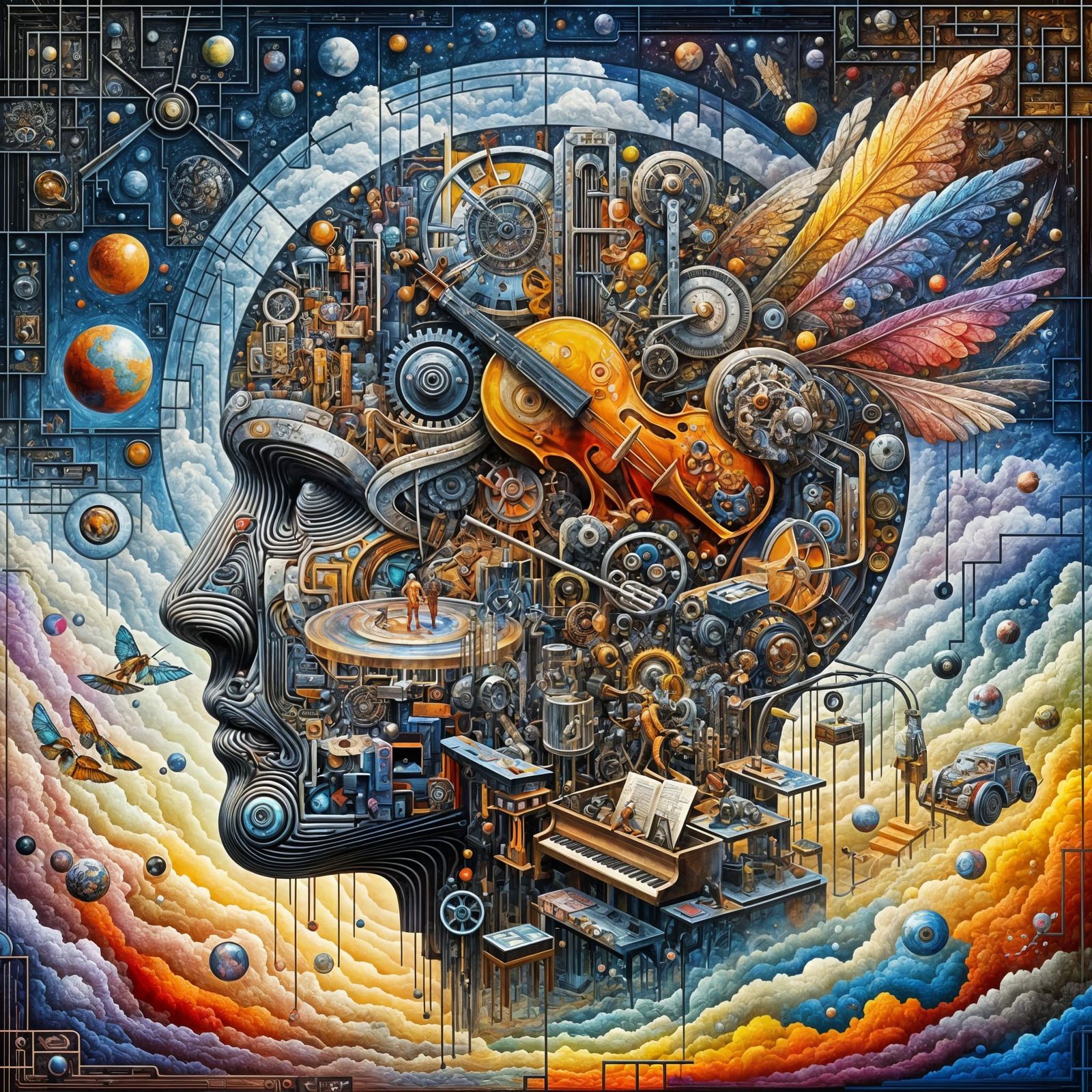 Mindful Mosaic of Reality and Fantasy