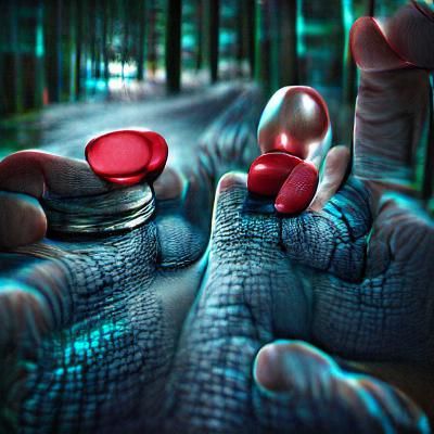 You take the blue pill... the story ends, you wake up in your bed and believe whatever you want to believe. You take the...