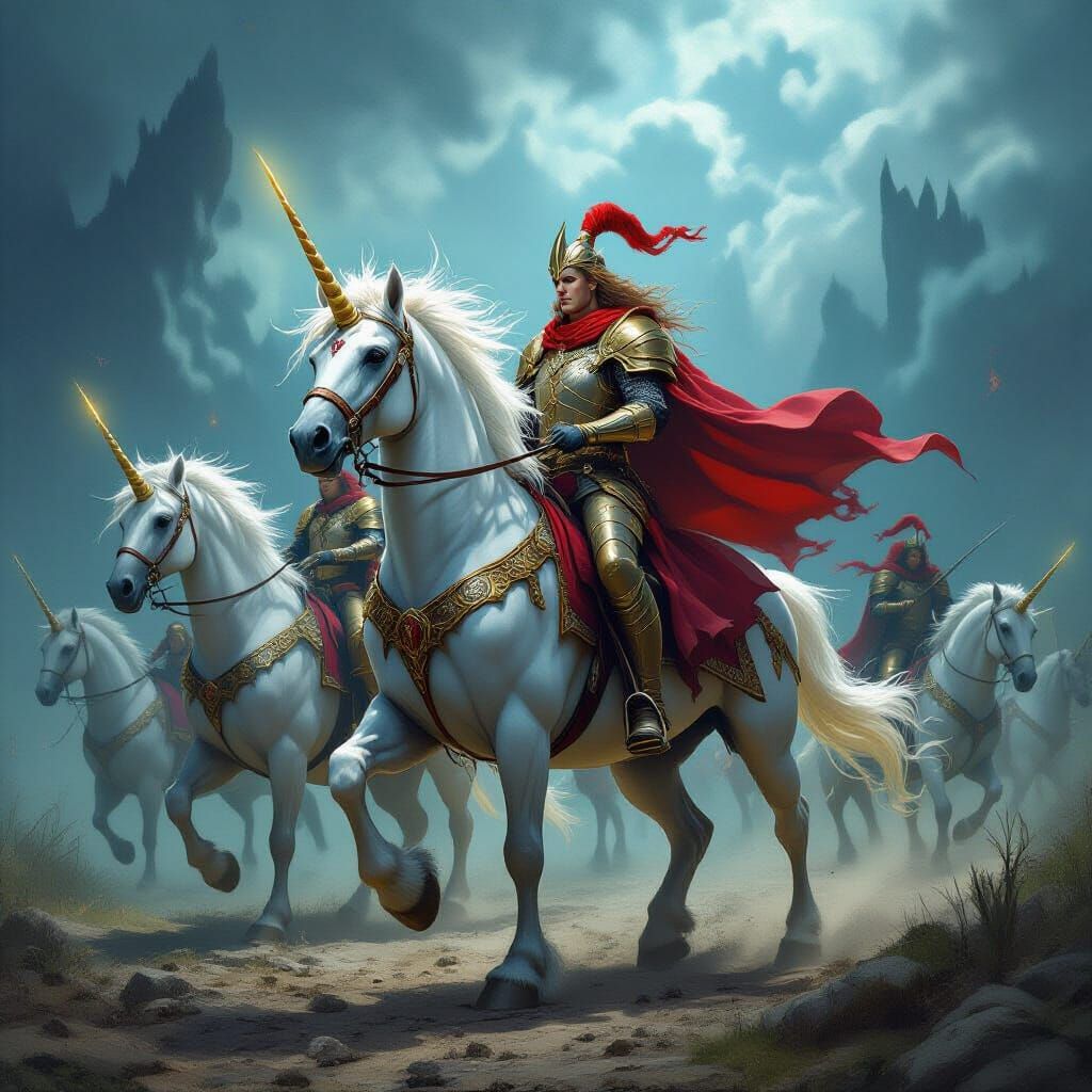 Hellish Unicorns Ride to War Corrupted by Magic