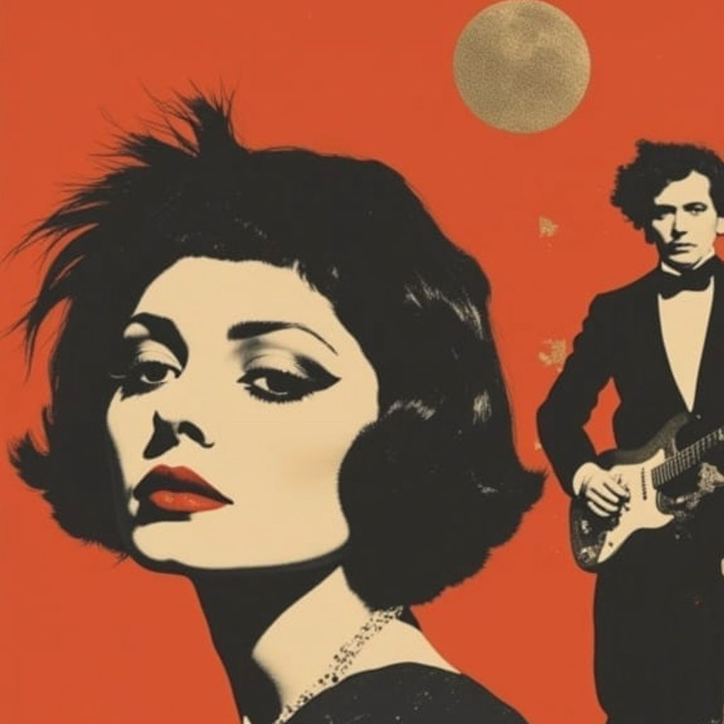 Stunning Weimar Republic Nightclub Poster in Expressionist S...