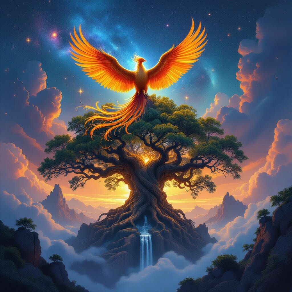 Cosmic Phoenix on Dimensional Tree