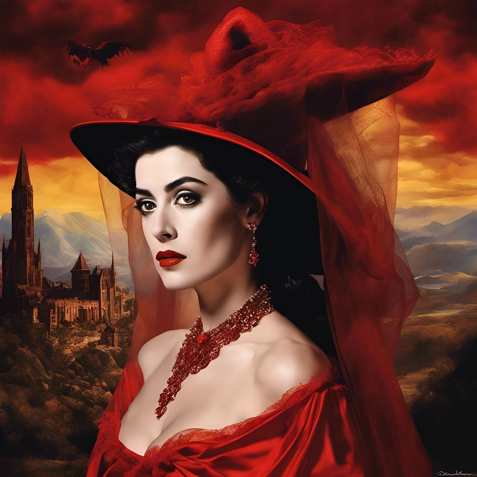 The Red Bride Witch... Spanish Sorceress 🪄🔮❤️