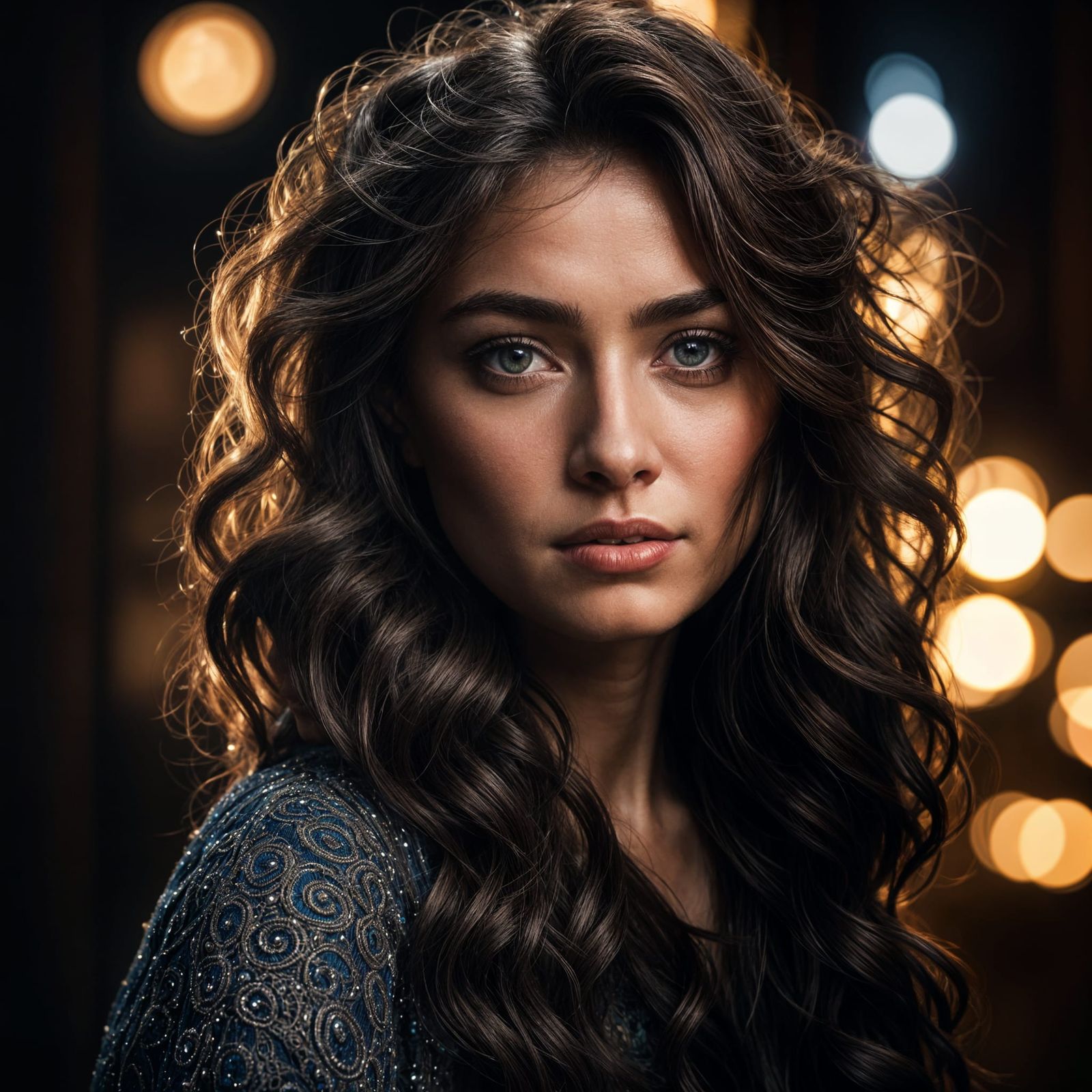 AI Generated Portrait of a Beautiful Woman in HDR