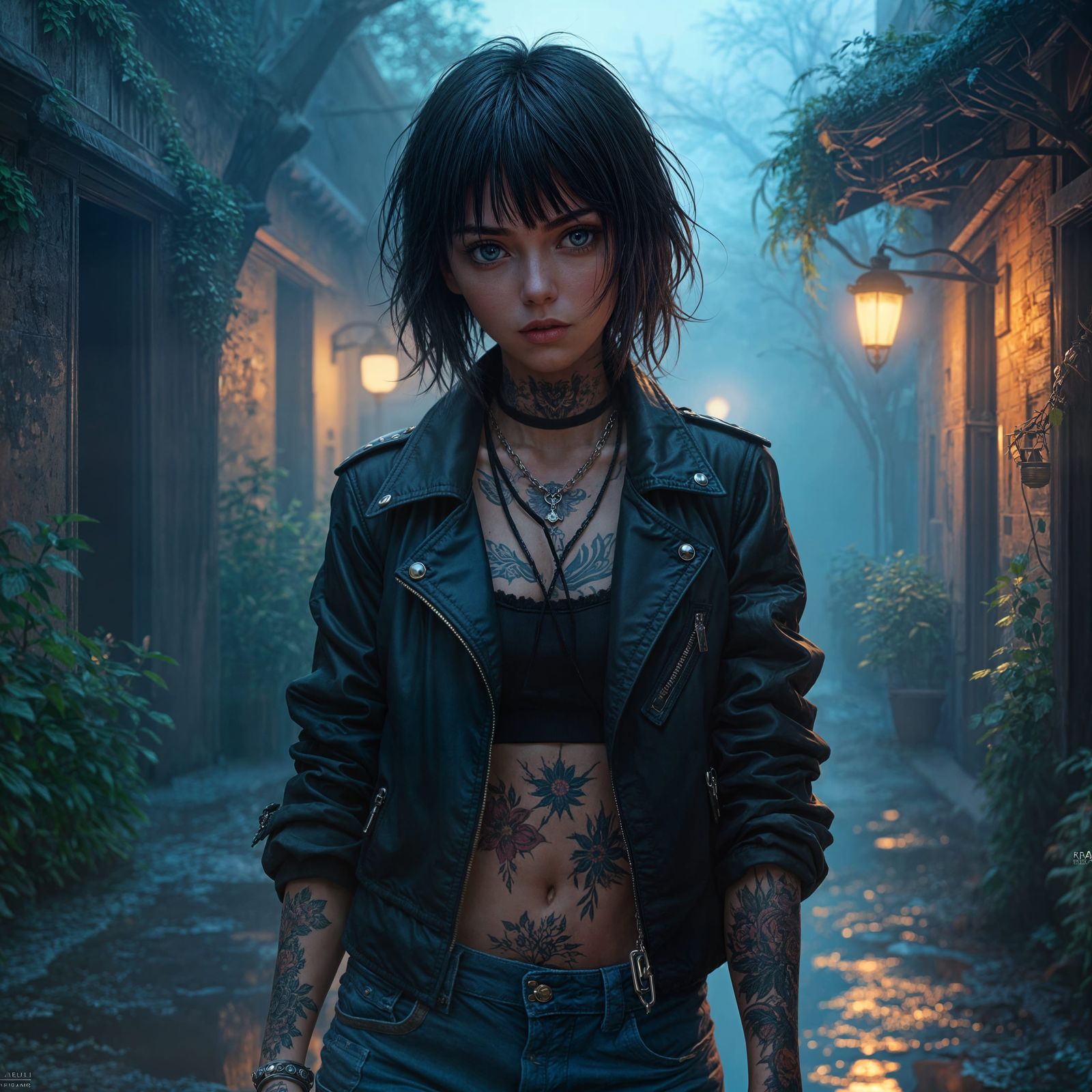 Intricate Matte Painting of Fiercely Independent Teen