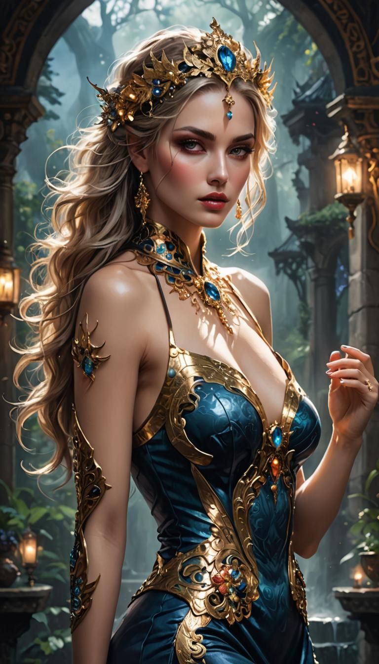 Evocative Fantasy Sensuality Image