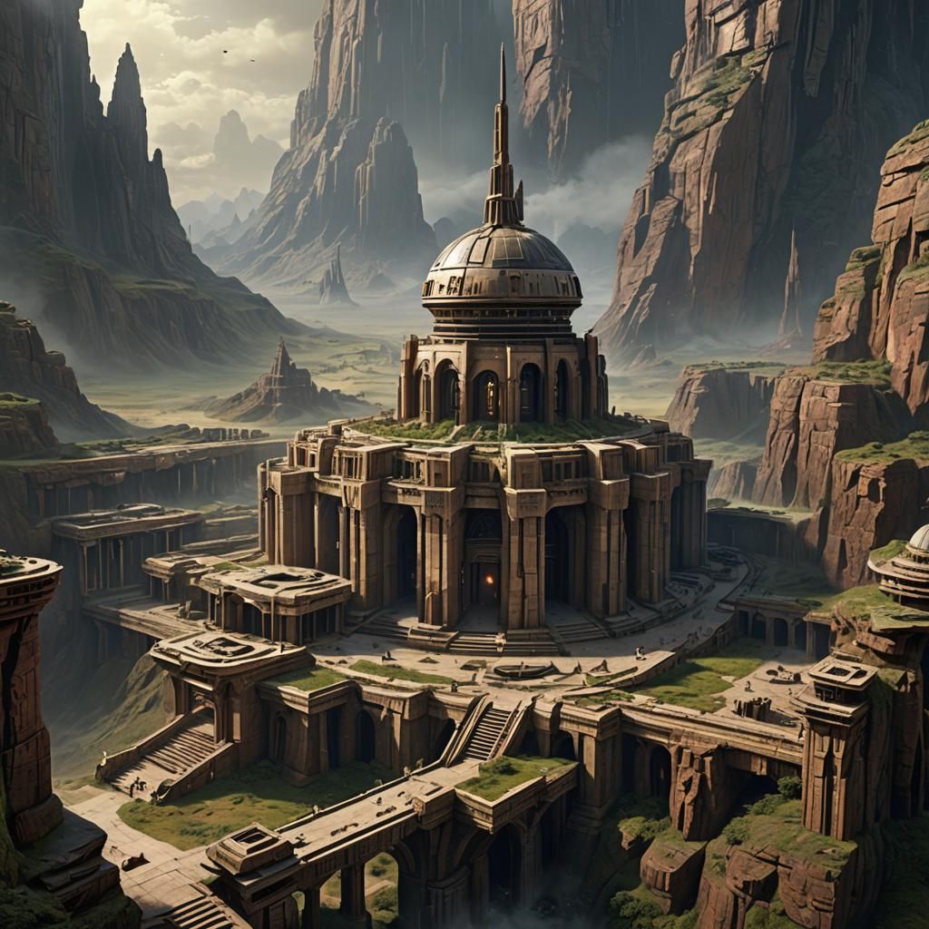 Epic Star Wars Jedi Temple Digital Painting
