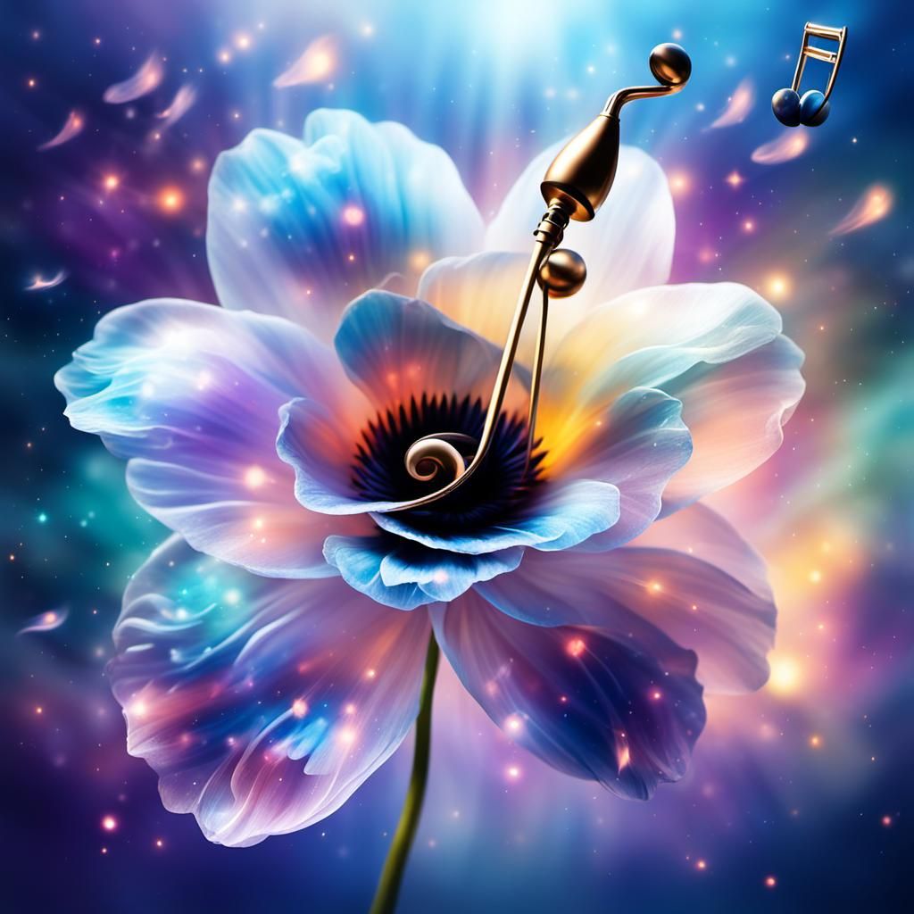 Surreal Musical Flower of Light and Magic