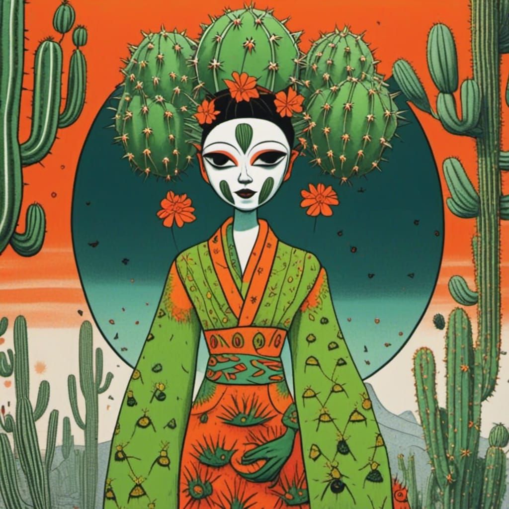 Cactus Geisha: A Fusion of Cultures