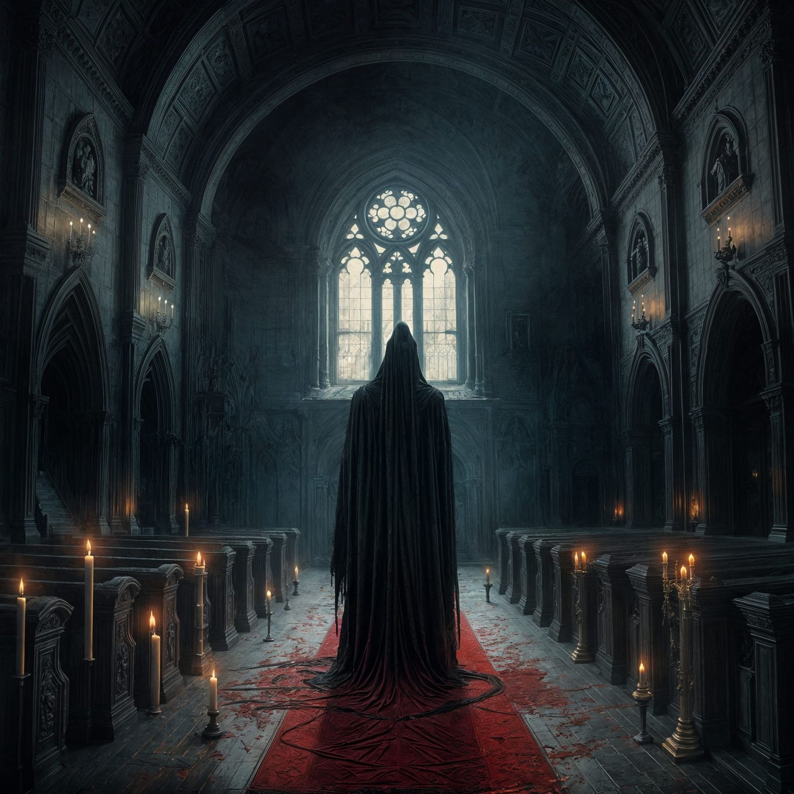 Beneath a Crimson Sky: A Haunting Desecration