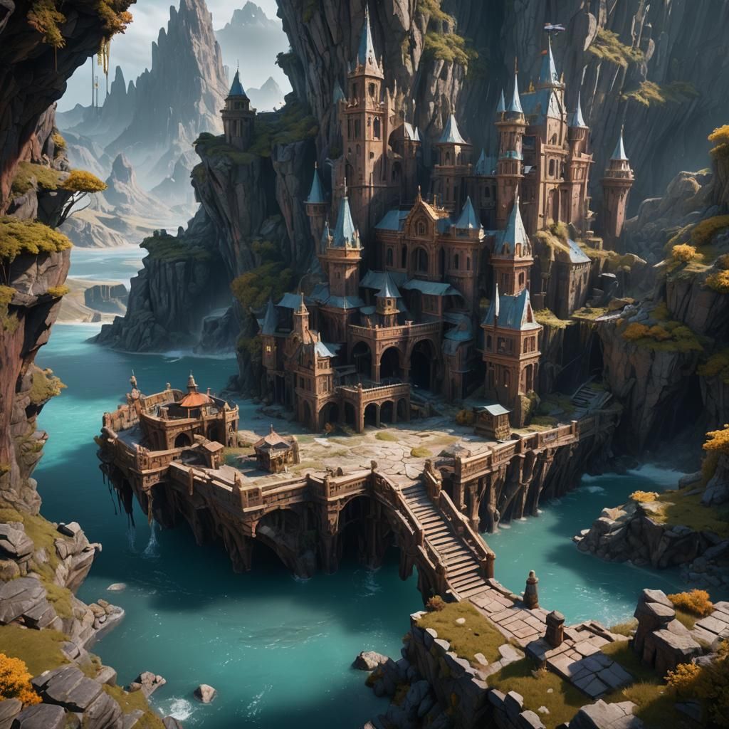 Fantastical Salt in Detailed Matte Painting