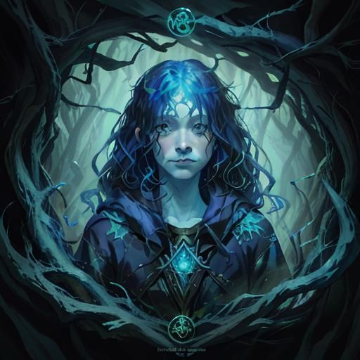 Mystic Protector Spirit in Angelforest Waterfall