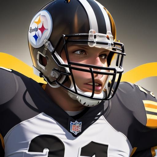 Hyperrealistic Hoplight Pittsburgh Steelers Splash Art